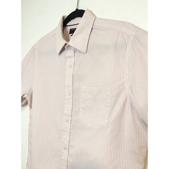 Banana Republic pink & white gingham shirt medium - Picture 3 of 6